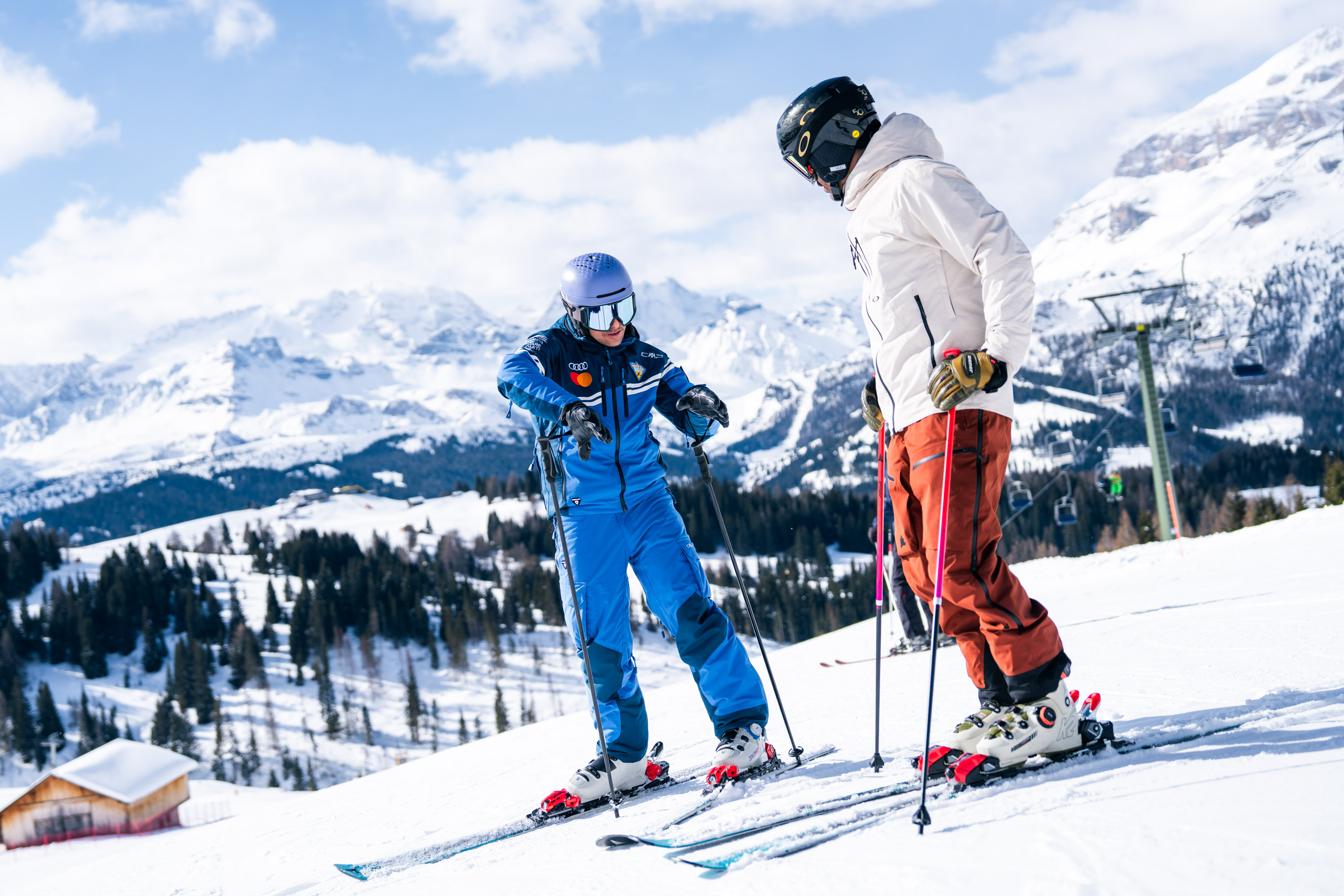 lezionilezioni di sci Dolomites Alta Badia maestro di sci private sci Alta Badia Dolomites La Villa